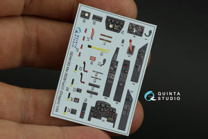Intérieur imprimé en 3D et coloré sur papier décalcomanie (pour Dragon) Quinta Studio QD48185 Me 262B-1a/U1 1/48  – image 4
