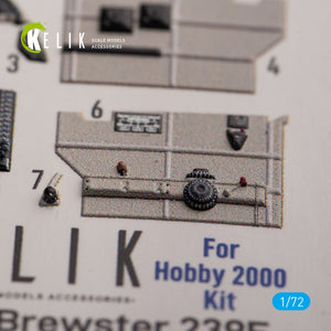 KELIK K72146 Brewster 239E - interior 3D decals for Hobby 2000/Hasegawa kit 1/72 – imagen 3