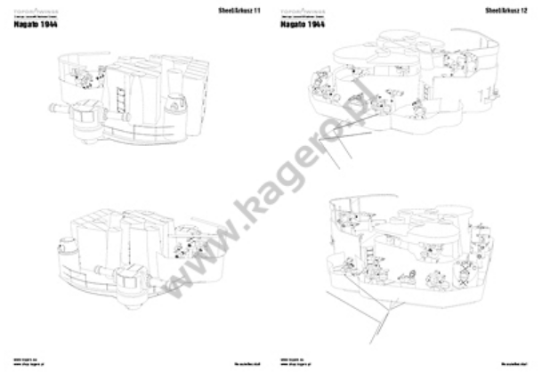 Kagero 7090 The Japanese Battleship Nagato 1944 EN/PL – zdjęcie 4