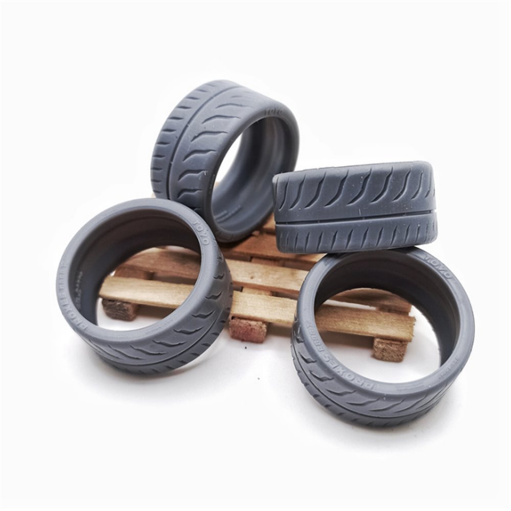 Yamamoto YMPRIM19 Semi Slick Tyres 18&amp;quot; Type 1 1/24 – imagen 4