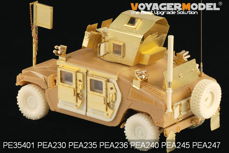Modèle Voyager PEA245 Famille HUMVEE/DUMVEE moderne Roues Super Swaper avec roue de secours (GP) 1/35 – image 2