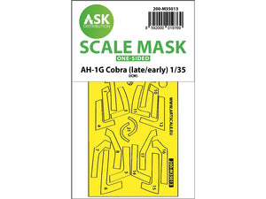 Art Scale Kit M35013 AH-1 G Cobra (Early/Late) One-Sided Express Fit Painting Mask for ICM 1/35