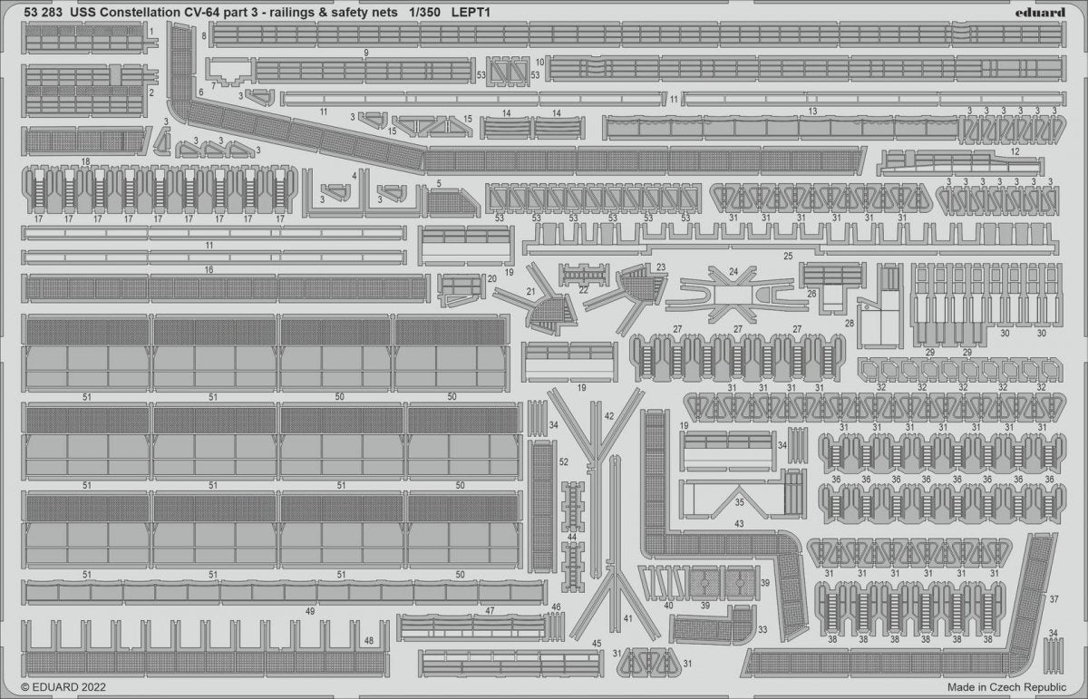 Eduard BIG5366 USS Constellation CV-64 PART I TRUMPETER 1/350 – immagine 2