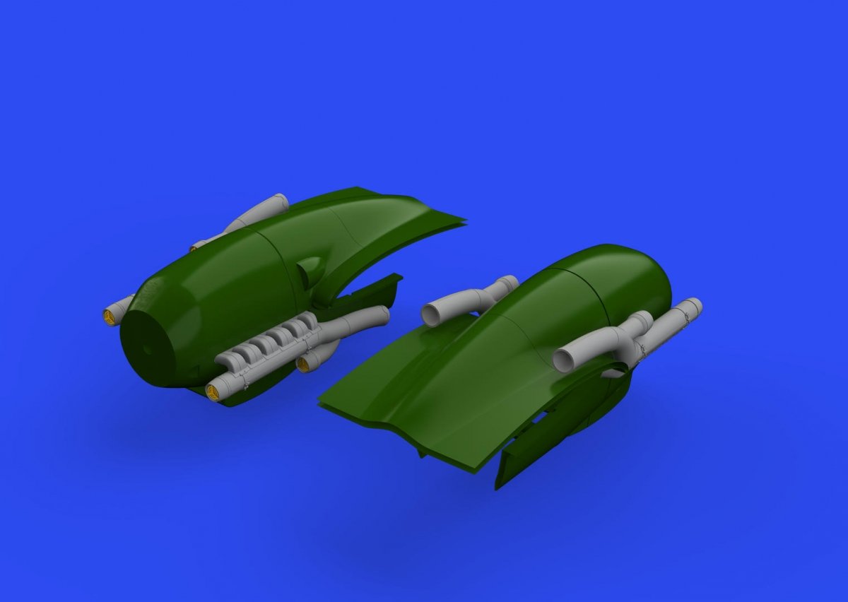 Cheminées d'échappement Eduard 648606 pour Bf 110G-4 au 1/48