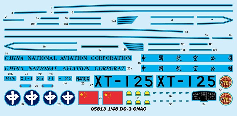 Trumpeter 05813 DC-3 CNAC 1/48 – imagen 15