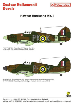 Techmod 24018 Hawker Hurricane Mk.Ic 1/24 – immagine 2
