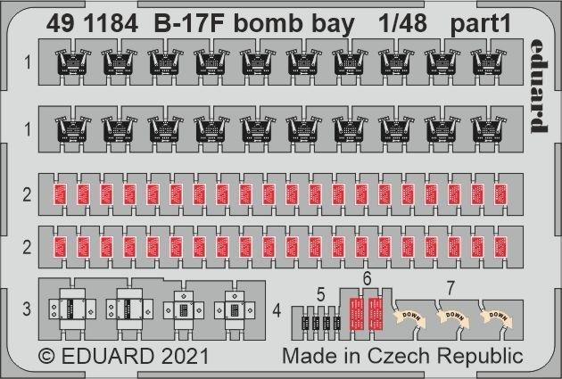 Eduard BIG49299 B-17F part II HK Models 1/48 – immagine 4