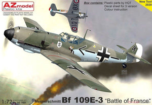 Maquette AZ7661 Messerschmitt Bf 109E-3 Bataille de France 1/72