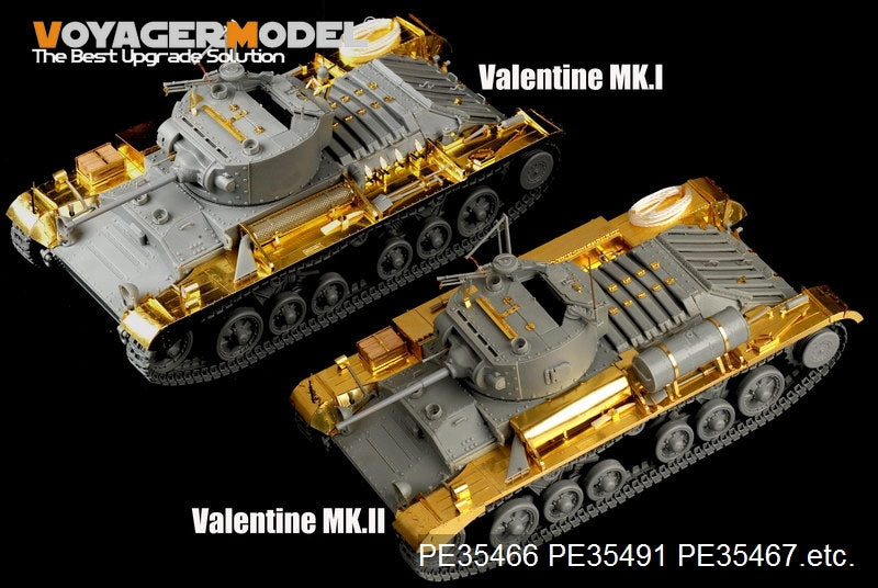 Maquette Voyager PE35491 Char d&amp;#39;infanterie britannique Valentine Mk.II de la Seconde Guerre mondiale (modèle de base) pour AFV CLUB 35185, échelle 1/35 – image 11