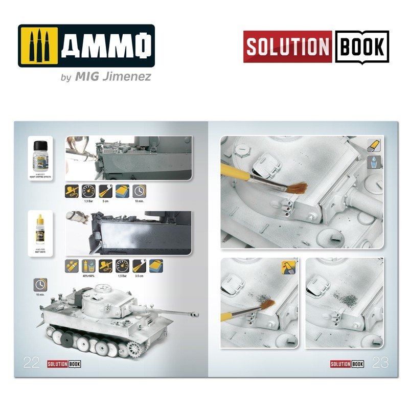 AMMO de Mig Jimenez 6601 Comment peindre les véhicules d&amp;#39;hiver allemands de la Seconde Guerre mondiale (Solutions) Multilingue – image 3