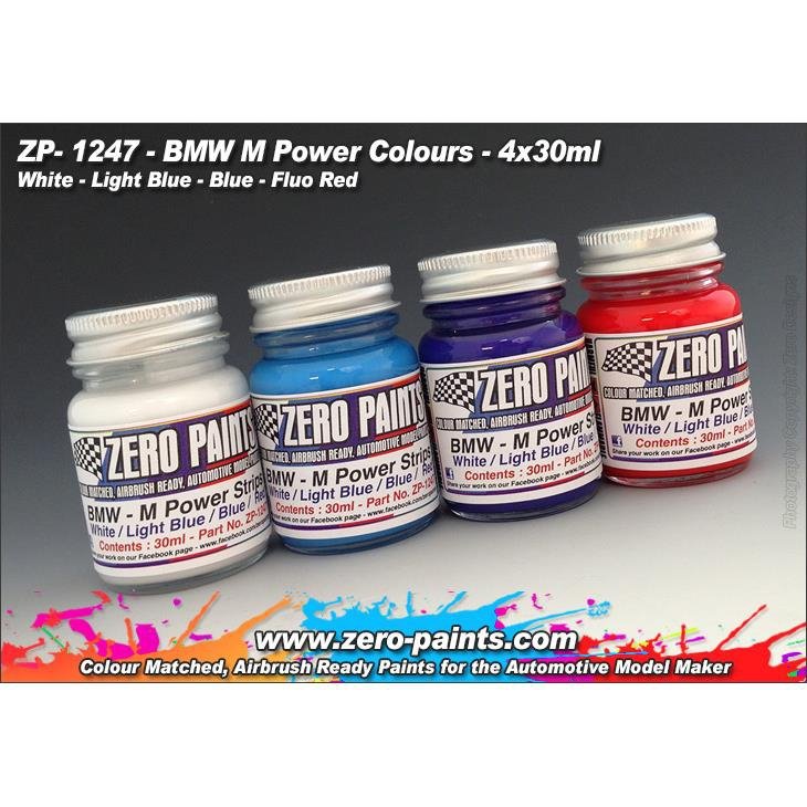 Zero Paints ZP-1247 Farby BMW M Power Colours 4x30ml