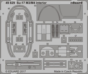 Eduard 49829 Su-17 M3/ M4 interior KITTY HAWK 1/48 – imagen 2