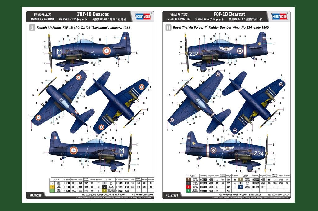 Hobby Boss 87268 F8F-1B Bearcat 1/72 – Bild 3