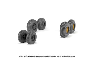 Armory Models AW48412 BAC TSR.2 wheels w/ weighted tires, type “a” (DL) 1/48 – immagine 4