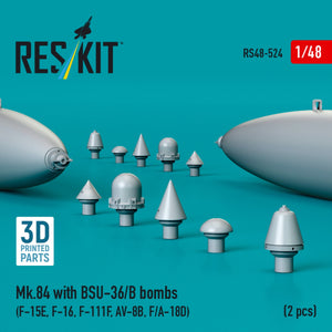 RESKIT RS48-0524 Mk.84 with BSU-36/B bombs (2 pcs) 3D Printed) 1/48 – imagen 2
