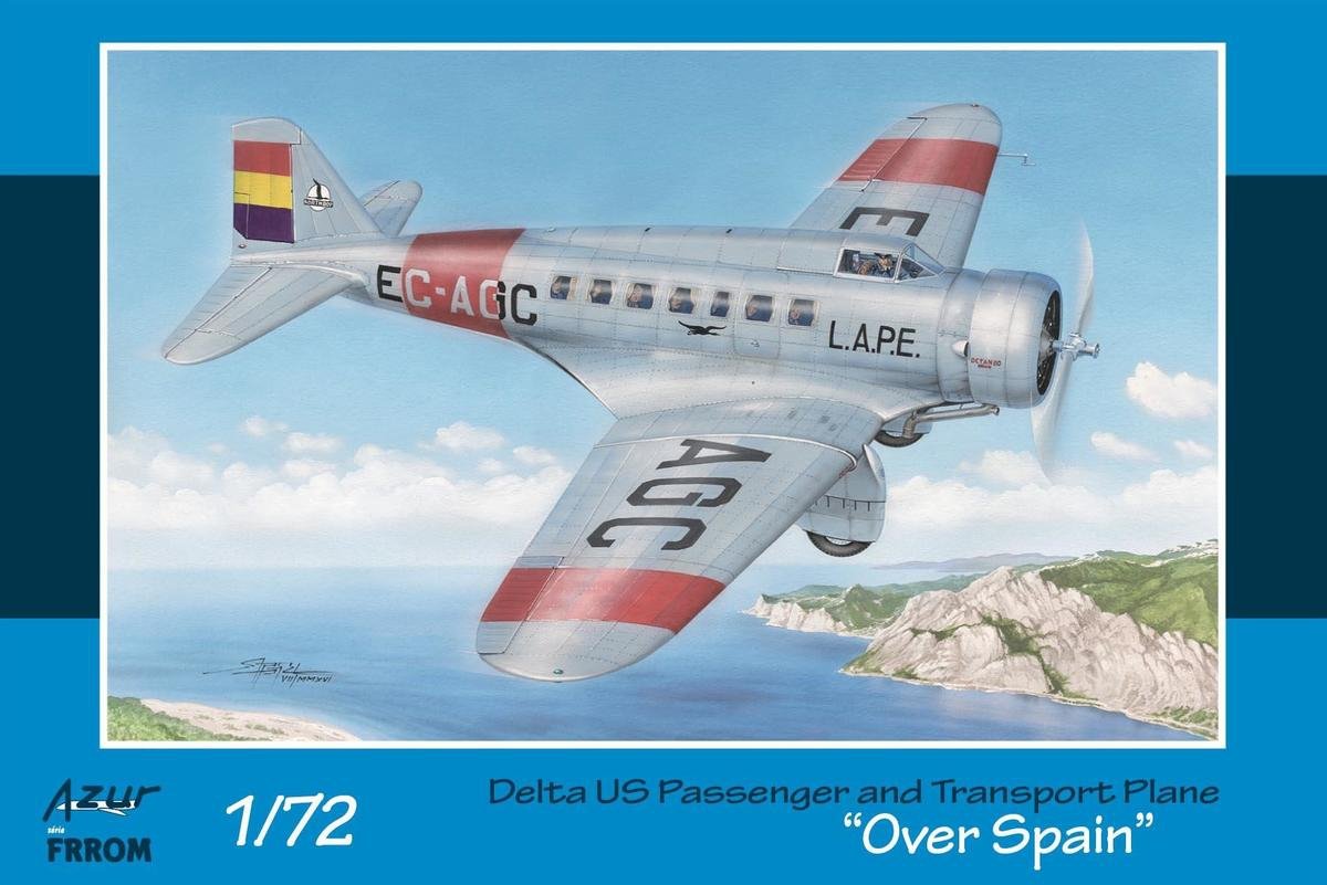 Azur FR0033 Delta US Passenger and Transport Plane Over Spain 1/72