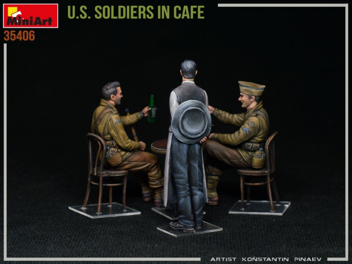 MiniArt 35406 U.S. SOLDIERS IN CAFE 1/35 – zdjęcie 6