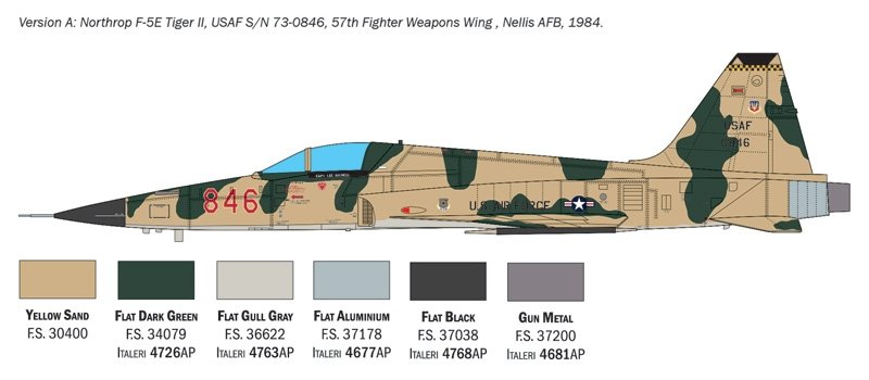Italeri 2827 F-5E Tiger II 1/48 – zdjęcie 4