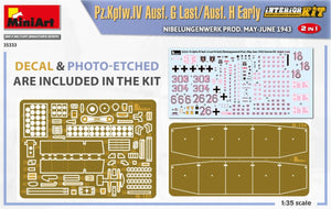 MiniArt 35333 Pz.Kpfw.IV Ausf. G Last/Ausf. H Early. NIBELUNGENWERK PROD. MAY-JUNE 1943. 2 IN 1 INTERIOR KIT 1/35 – zdjęcie 7