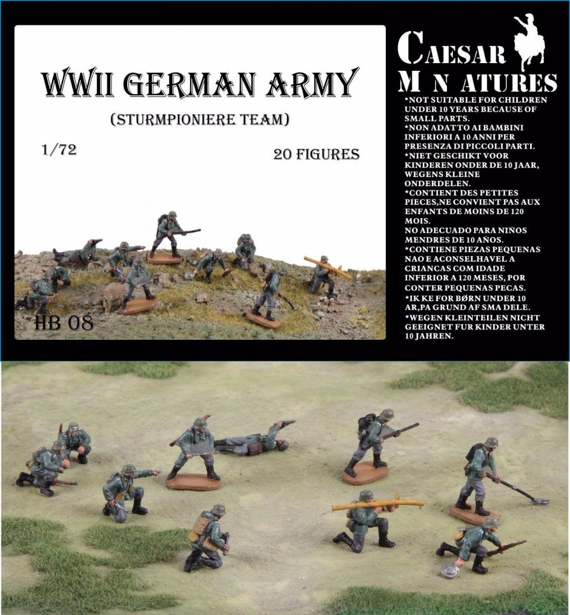 Caesar Miniatures HB08 STURMPIONIER GERMAN ARMY WWII 1/72 – Bild 2