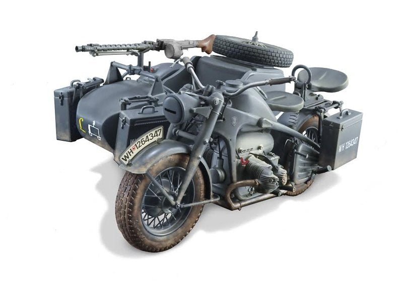 Italeri 7406 ZUNDAPP KS 750 with Sidecar 1/9 – immagine 2