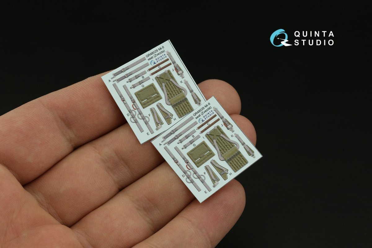 Quinta Studio QD48381 Mi-17 3D-Printed &amp;amp; coloured Interior on decal paper (AMK) 1/48 – imagen 7