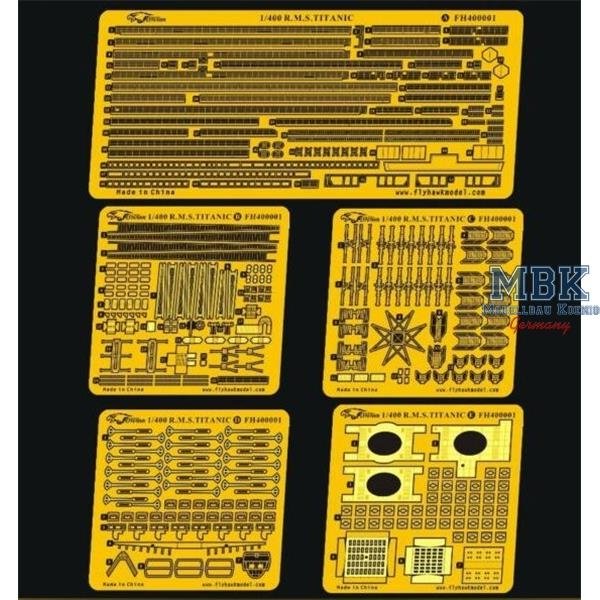 FlyHawk Model FH400001 R.M.S. TITANIC Upgrade Parts for Academy 1/400 – imagen 2