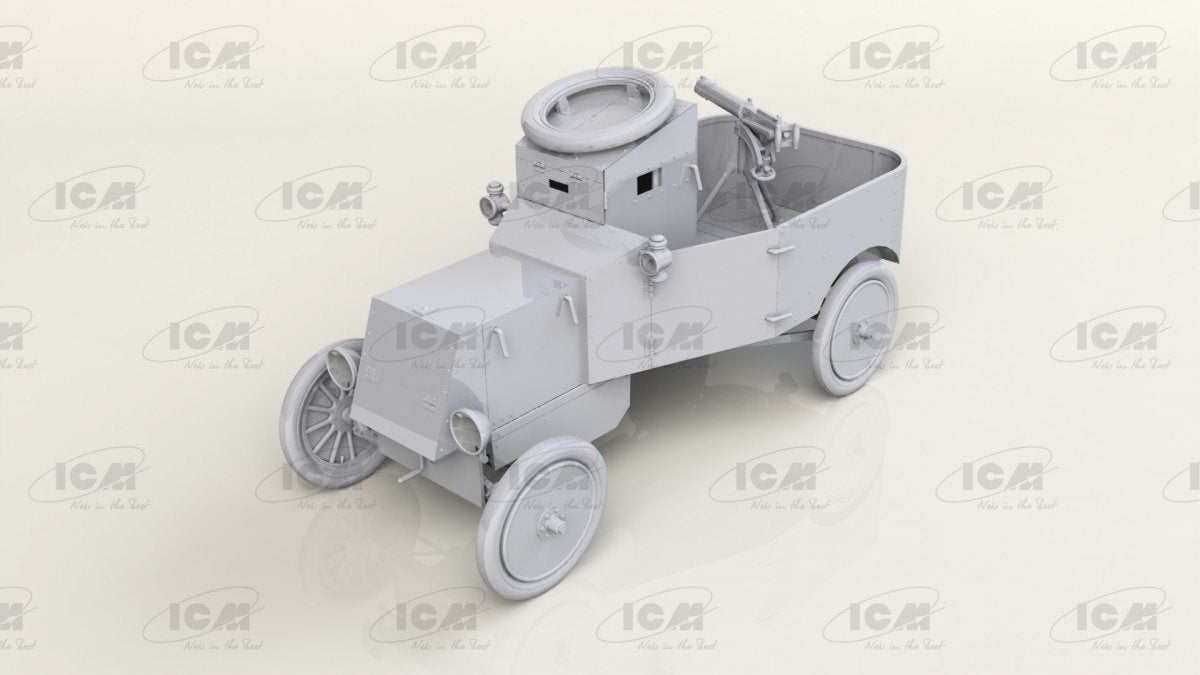 ICM 35670 Model T RNAS Armoured Car with WWI British Tank Crew 1/35 – immagine 7