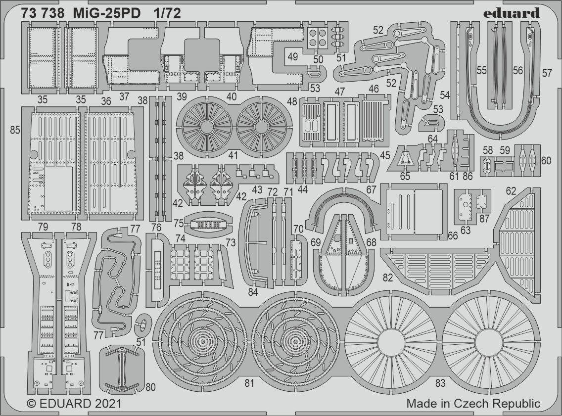Eduard 73738 MiG-25PD ICM 1/72 – image 2