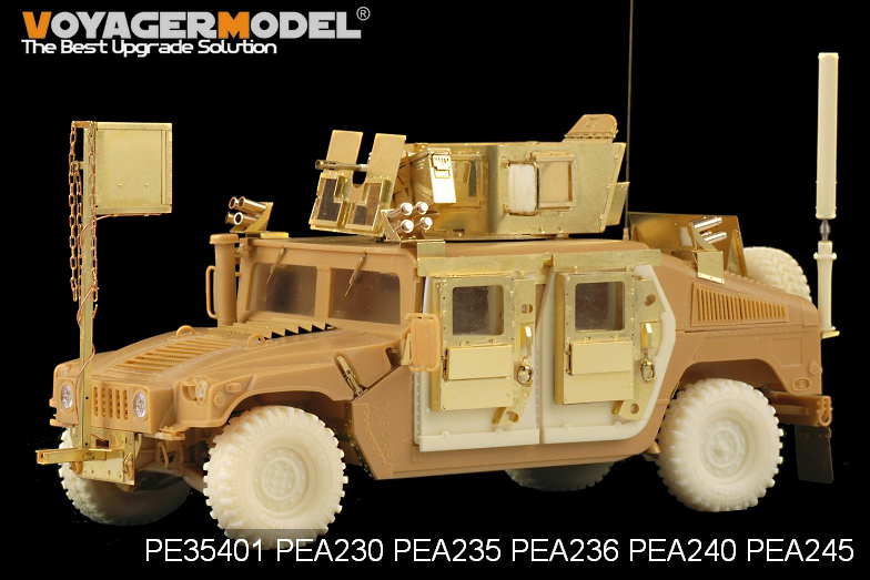 Modèle Voyager PEA245 Famille HUMVEE/DUMVEE moderne Roues Super Swaper avec roue de secours (GP) 1/35 – image 6
