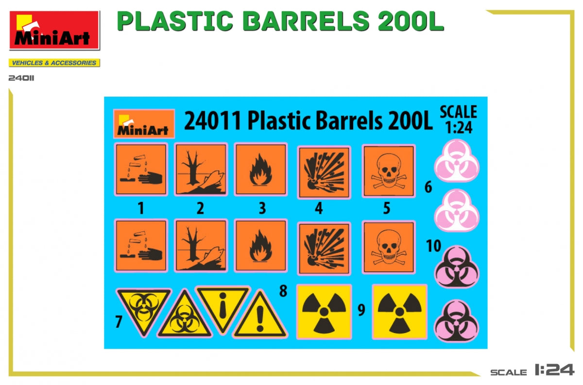 MiniArt 24011 FÛTS EN PLASTIQUE 200L 1/24  – image 2