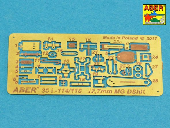 Aber 35L-114 Barrel for Russian 12,7mm heavy machine gun DShK, WWII version (JS-2:; JS-3; JSU-152) 1/35 – imagen 3