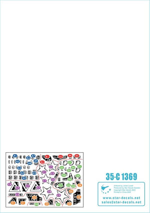 Star Decals 35-C1369 US PACIFIC WARS - 1944 M4 and M4A1(mid) Sherman 1/35 – immagine 2