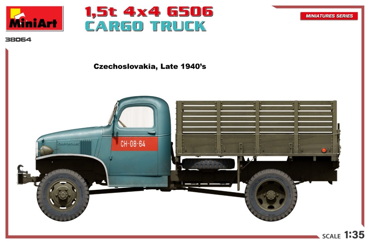 MiniArt 38064 1,5t 4×4 G506 CARGO TRUCK 1/35 – imagen 3