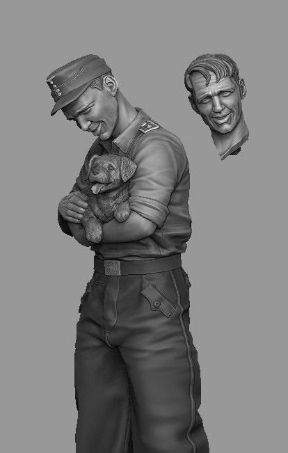 Panzer Art FI35-120 StuG driver with puppy 1/35 – zdjęcie 3