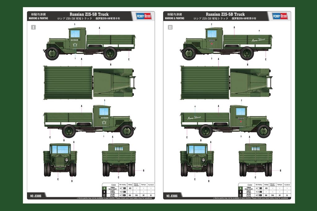 Hobby Boss 83886 Russian ZIS-5B Truck 1/35 – imagen 3