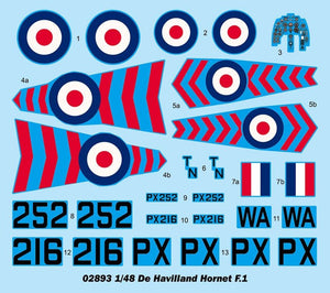 Trumpeter 02893 De Havilland Hornet F.1 1/48 – imagen 4