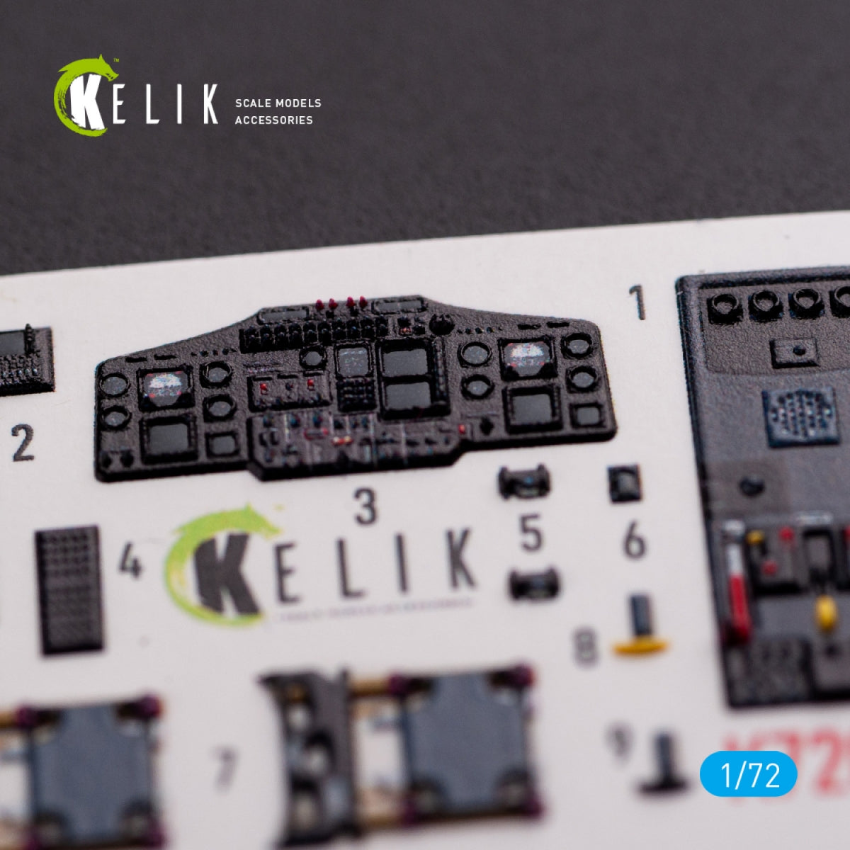 KELIK K72058 HH-65A/B Dolphin interior 3D decals for Dream Model kit 1/72 – Bild 5