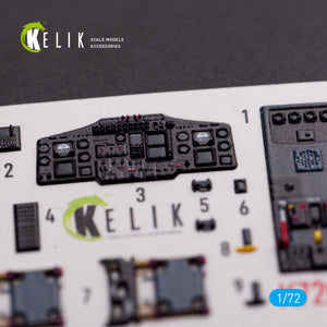KELIK K72058 HH-65A/B Dolphin interior 3D decals for Dream Model kit 1/72 – Bild 5