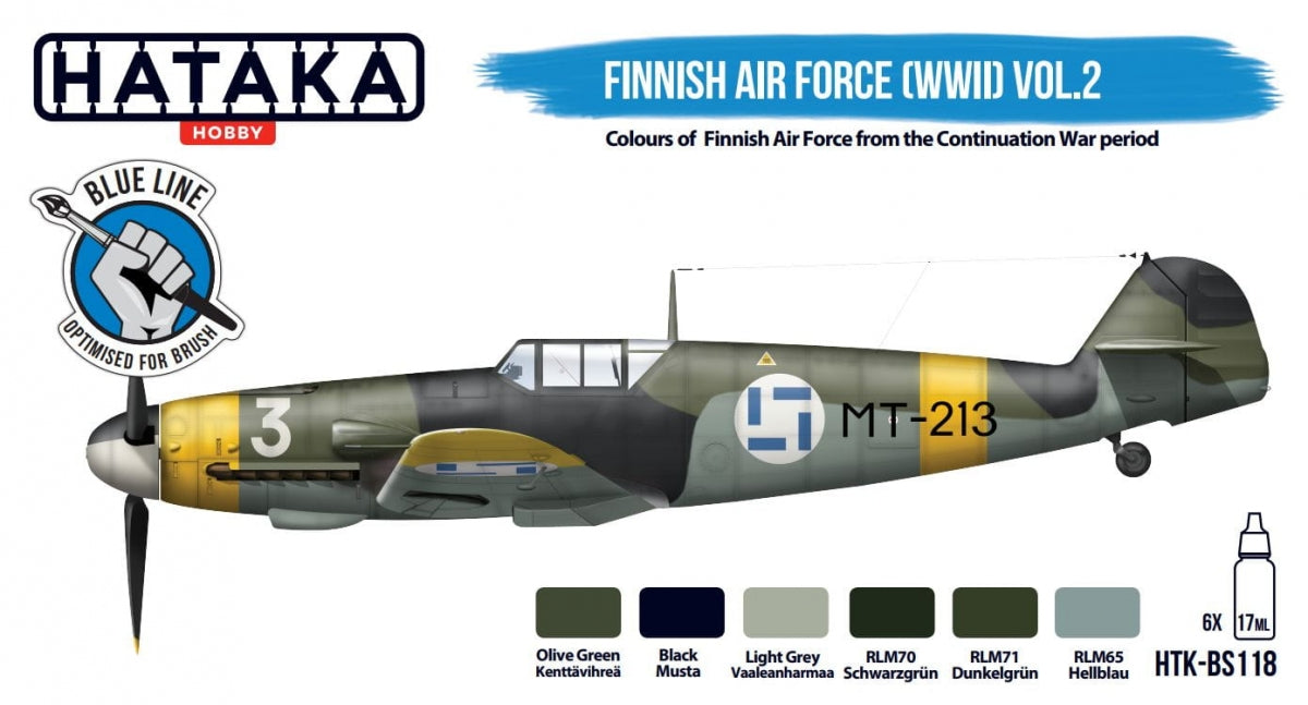 Hataka HTK-BS118 Force aérienne finlandaise (Seconde Guerre mondiale) Vol. 2 (8x17ml)
