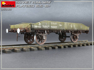 MiniArt 35303 Soviet Railway Flatbed 16,5-18t 1/35 – imagen 9