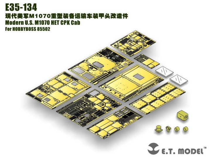 E.T. Model E35-134 Modern U.S. M1070 HET CPK Cab (For HOBBY BOSS 85502) 1/35