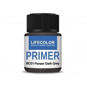 Lifecolor BC01 Acrylic Primer Panzer Dark Grey 22ml – zdjęcie 2