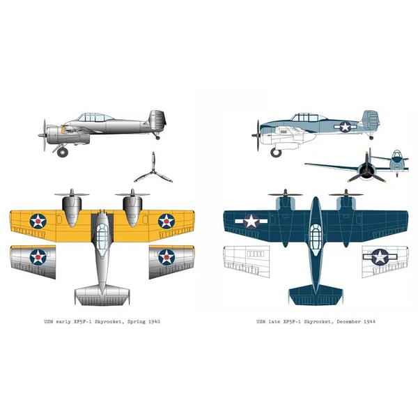 Maquette Academy 12363 USN XF5F-1 Skyrocket au 1/48 – image 4