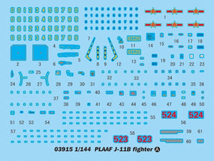 Trumpeter 03915 PLAAF J-11B fighter 1/144 – image 3