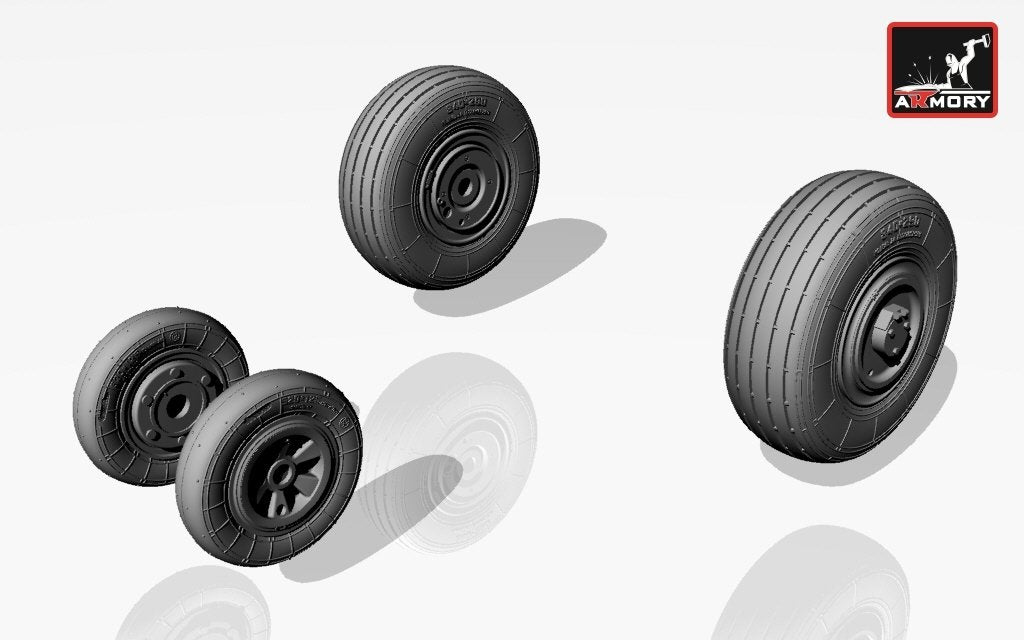 Armory Models AW72014 Mikoyan МiG-23,23P(early) wheels 1/72 – imagen 2