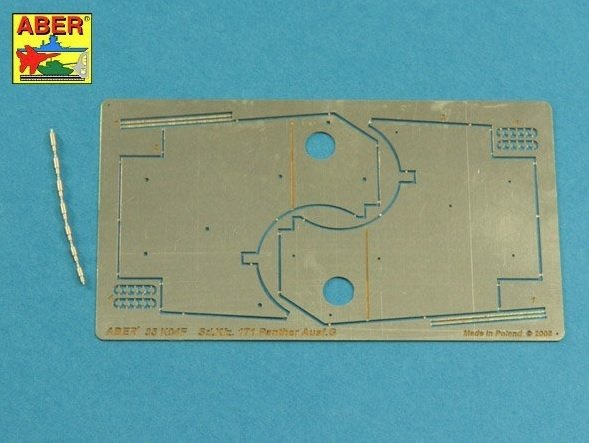 Aber 35A131 Dodatkowe przeciw lotnicze opancerzenie wieży Panter G 1/35 – imagen 2