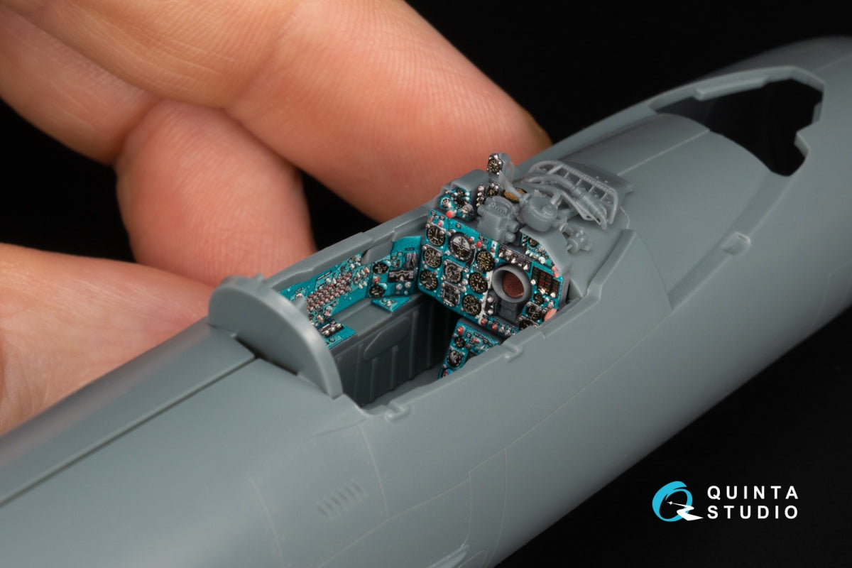Quinta Studio QD+48577 MiG-21MF Fishbed-J (Moscow plant) 3D-Printed &amp;amp; coloured Interior on decal paper (Eduard) (with 3D-printed resin parts) 1/48 – zdjęcie 10