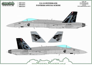 ModelMaker Decals MD48207 F/A-18 Switzerland Panthers special scheme - masks set 1/48