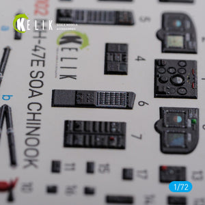 KELIK K72102 MH-47E interior 3D decals for Italeri kit 1/72 – imagen 4